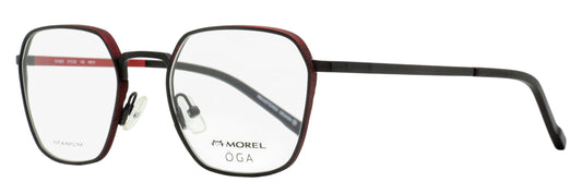 Morel Oga Skiva Eyeglasses 10165O NR10 Black/Red 51mm