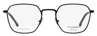 Morel Oga Skiva Eyeglasses 10165O NR10 Black/Red 51mm