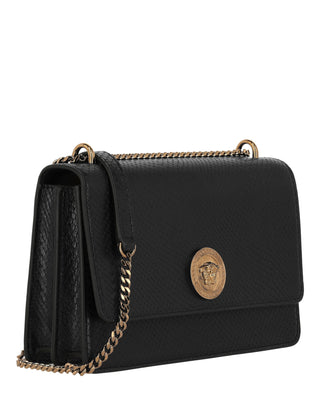 Versace La Medusa Shoulder Bag 1020716-A15728-1B00V Black Gold