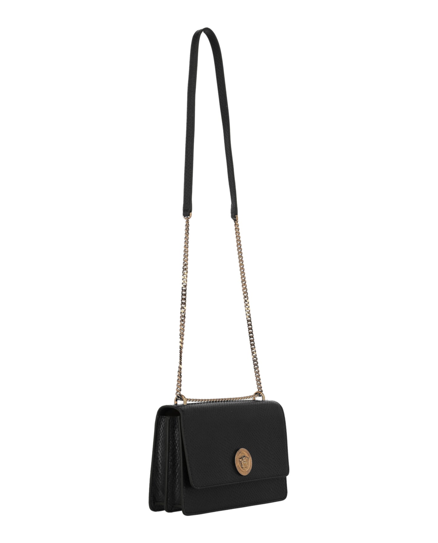 Versace La Medusa Shoulder Bag 1020716-A15728-1B00V Black Gold
