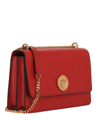 Versace La Medusa Shoulder Bag 1020716-A15728-1R12V Dark Red Gold