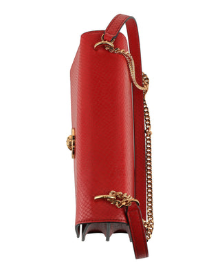 Versace La Medusa Shoulder Bag 1020716-A15728-1R12V Dark Red Gold