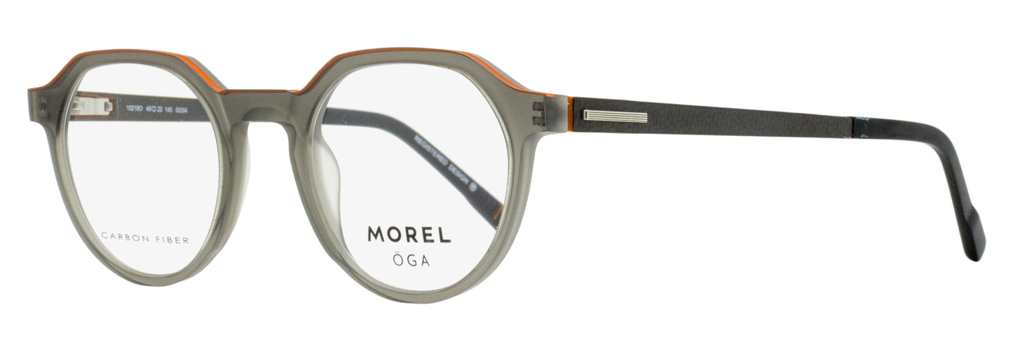 Morel Oga Kalmar Eyeglasses 10219O GO04 Transparent Gray/Orange 49mm