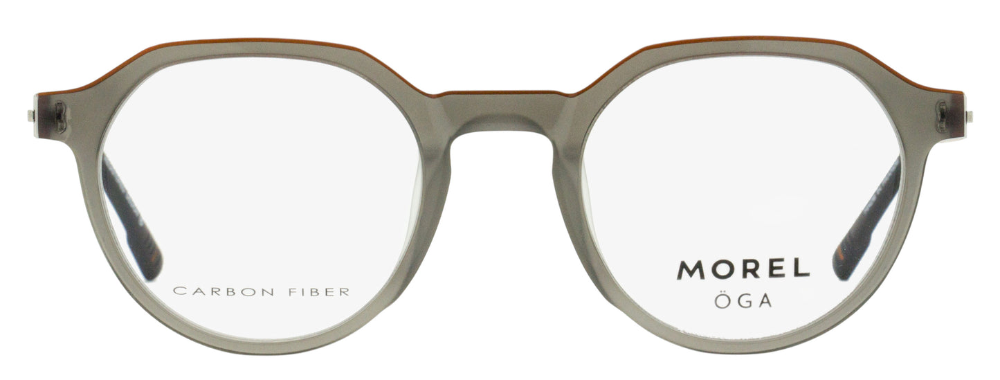 Morel Oga Kalmar Eyeglasses 10219O GO04 Transparent Gray/Orange 49mm
