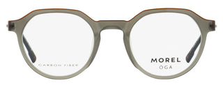 Morel Oga Kalmar Eyeglasses 10219O GO04 Transparent Gray/Orange 49mm