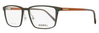 Morel Oga Hallum Eyeglasses 10229O GO12 Brushed Gunmetal 57mm
