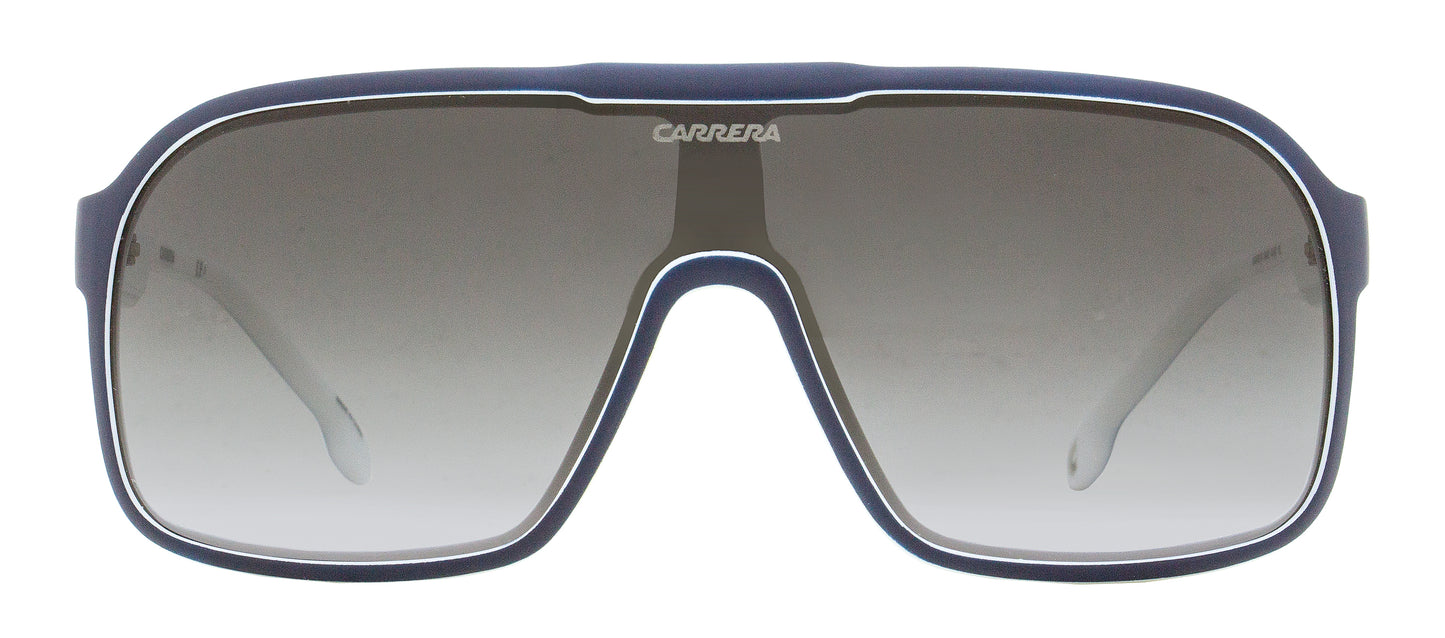 Carrera Flat-Top Wrap Sunglasses 1046/S 0JU9O Matte Blue 99mm