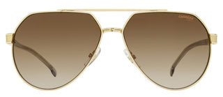 Carrera Flex Hinge Pilot Sunglasses 1067/S 2F7HA Gold/Transparent Gray 62mm