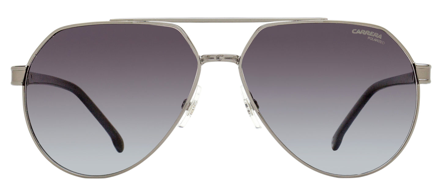 Carrera Polarized Pilot Sunglasses 1067/S KJ1WJ Ruthenium/Black 62mm