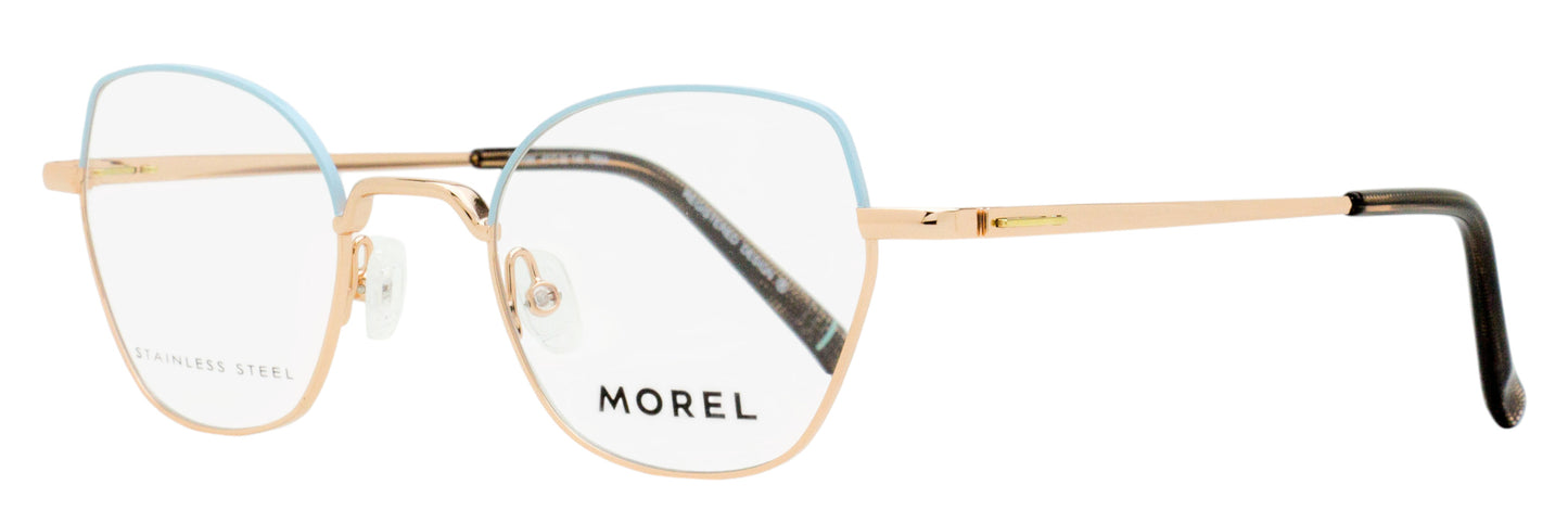 Morel Koali Amaryllis Eyeglasses 20148K PB04 Rose Gold/Blue 47mm