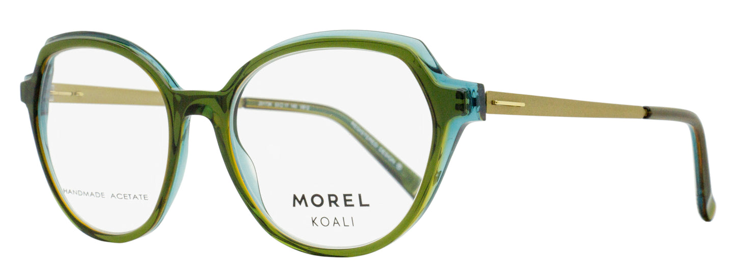 Morel Koali Malba 2 Eyeglasses 20173K VB12 Green/Gold 53mm