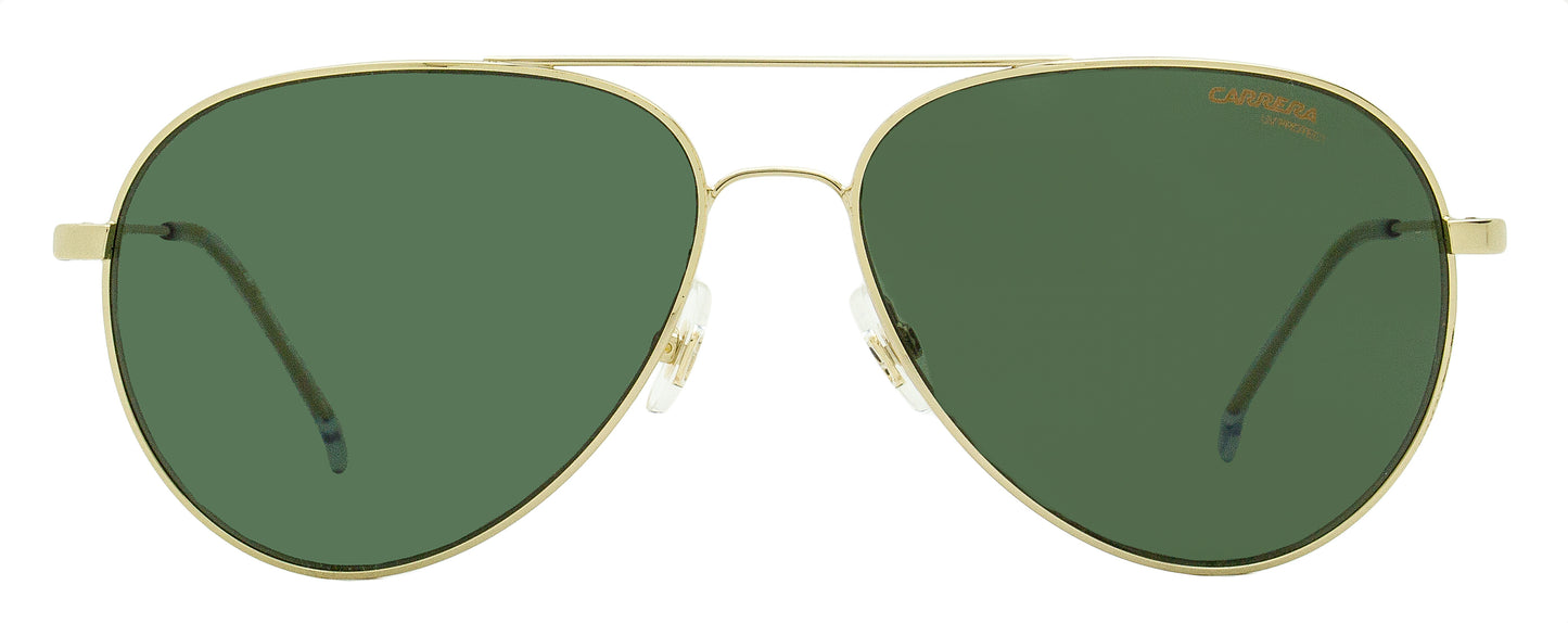 Carrera Small Pilot Sunglasses 2031T/S J5GQT Gold 58mm