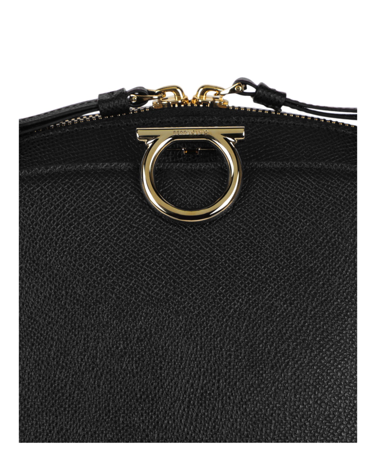 Ferragamo Gancini Medium Top Handle Bag 213934-760956 Black