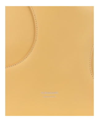 Ferragamo Debossed Cut-Out Hobo Bag 215985-771873 Light Yellow