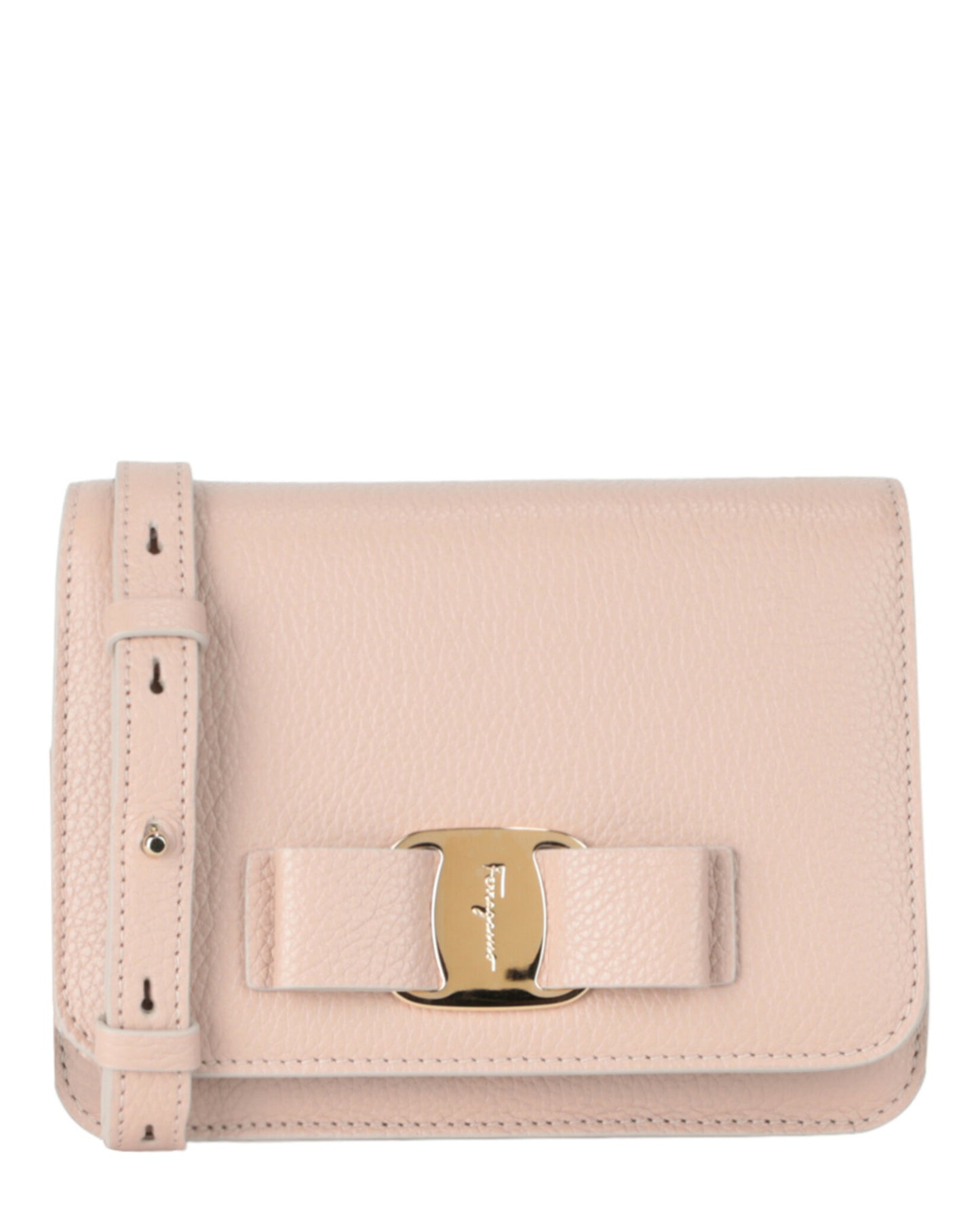 Ferragamo Vara Bow Crossbody 218374-772257 Light Pink