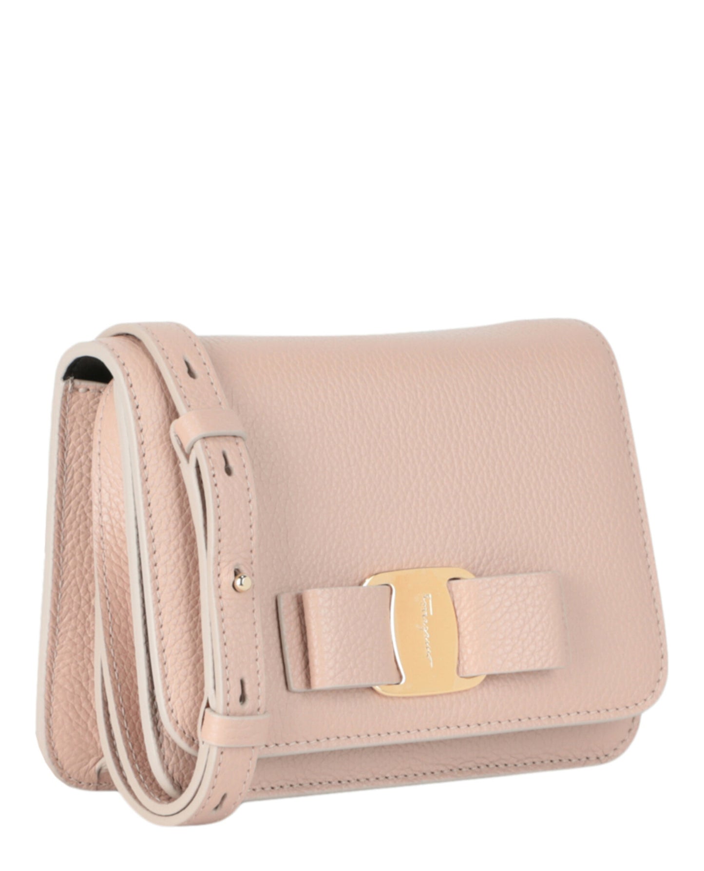 Ferragamo Vara Bow Crossbody 218374-772257 Light Pink