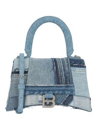 Balenciaga Hourglass Top Handle S Aj 593546-21E1Y-4661 Washed Blue