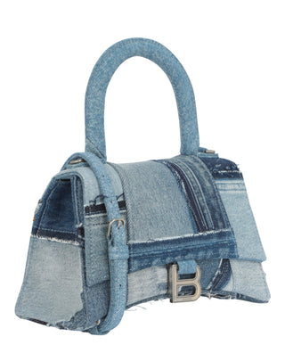 Balenciaga Hourglass Top Handle S Aj 593546-21E1Y-4661 Washed Blue