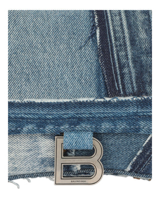 Balenciaga Hourglass Top Handle S Aj 593546-21E1Y-4661 Washed Blue