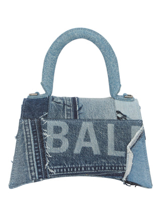 Balenciaga Hourglass Top Handle S Aj 593546-21E1Y-4661 Washed Blue