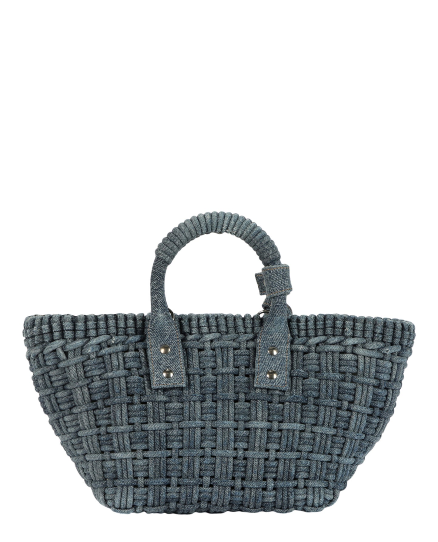 Balenciaga Bistro Basket Xs W/Strap - Denim Washed 671342-2109H-4760 Blue Denim Black