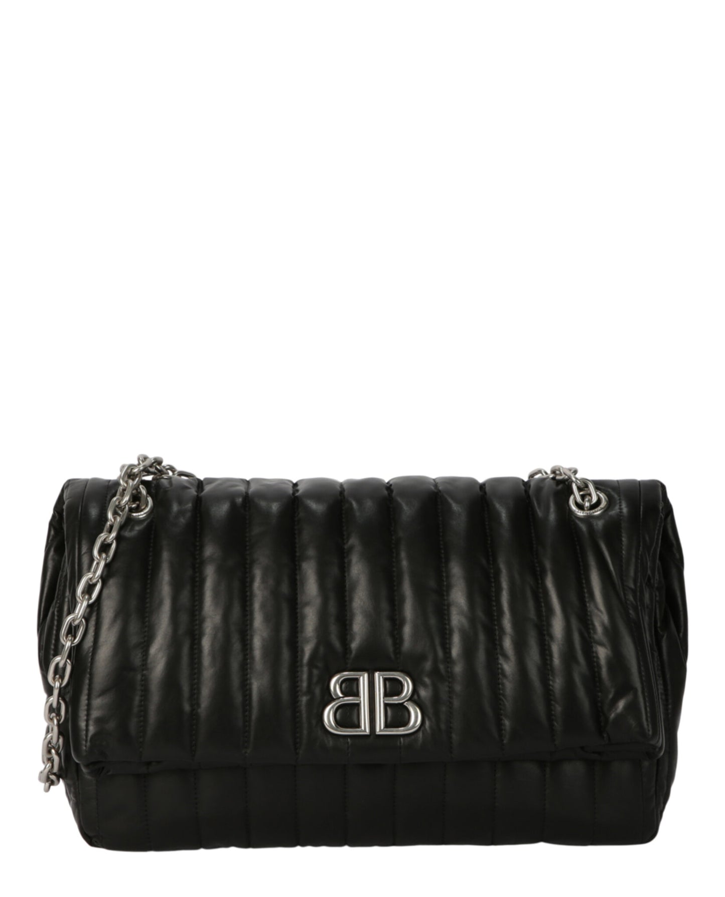 Balenciaga Monaco Chain Bag M - Quilted Thin Calf 765945-2AASE-1000 Black