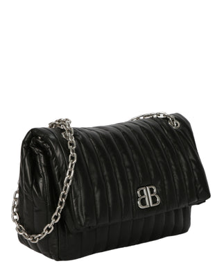 Balenciaga Monaco Chain Bag M - Quilted Thin Calf 765945-2AASE-1000 Black