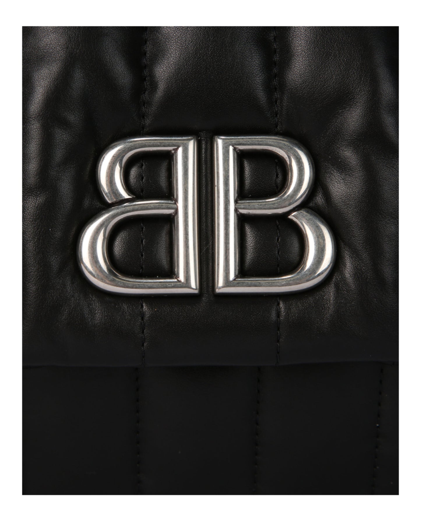 Balenciaga Monaco Chain Bag M - Quilted Thin Calf 765945-2AASE-1000 Black
