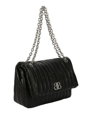 Balenciaga Monaco Chain Bag M - Quilted Thin Calf 765945-2AASE-1000 Black