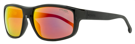 Carrera Sporty Rectangular Sunglasses 8038/S OITUZ Black 61mm
