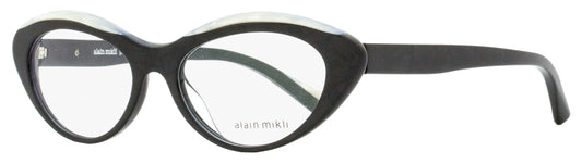 Alain Mikli Fleurette Eyeglasses A03106 001 Noir Blanc Mikli 53mm 3106