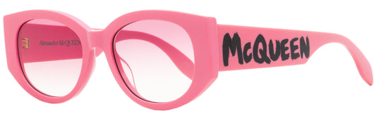 Alexander McQueen Graffiti Logo Sunglasses AM0330S 004 Pink/Black 54mm 30