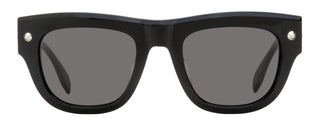 Alexander McQueen Stud Hinge Rectangular Sunglasses AM0425S 001 Black 51mm