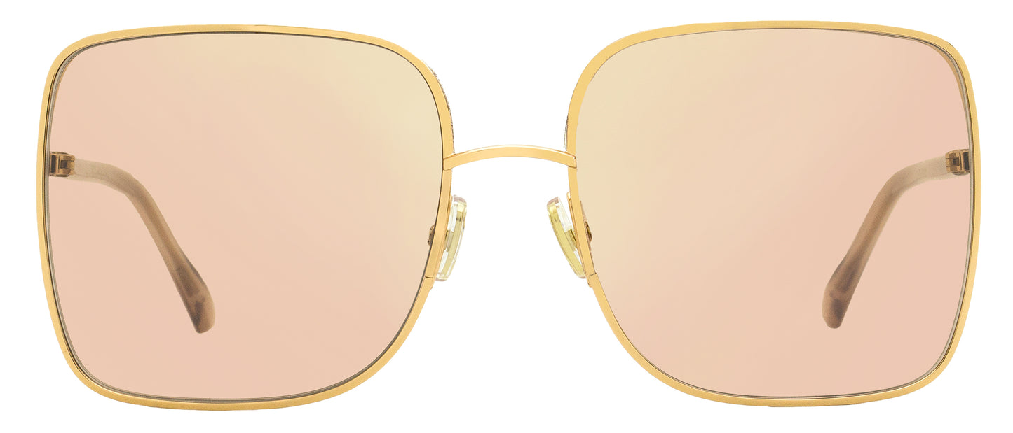 Jimmy Choo Square Sunglasses Aliana PY32S Gold/Nude 59mm