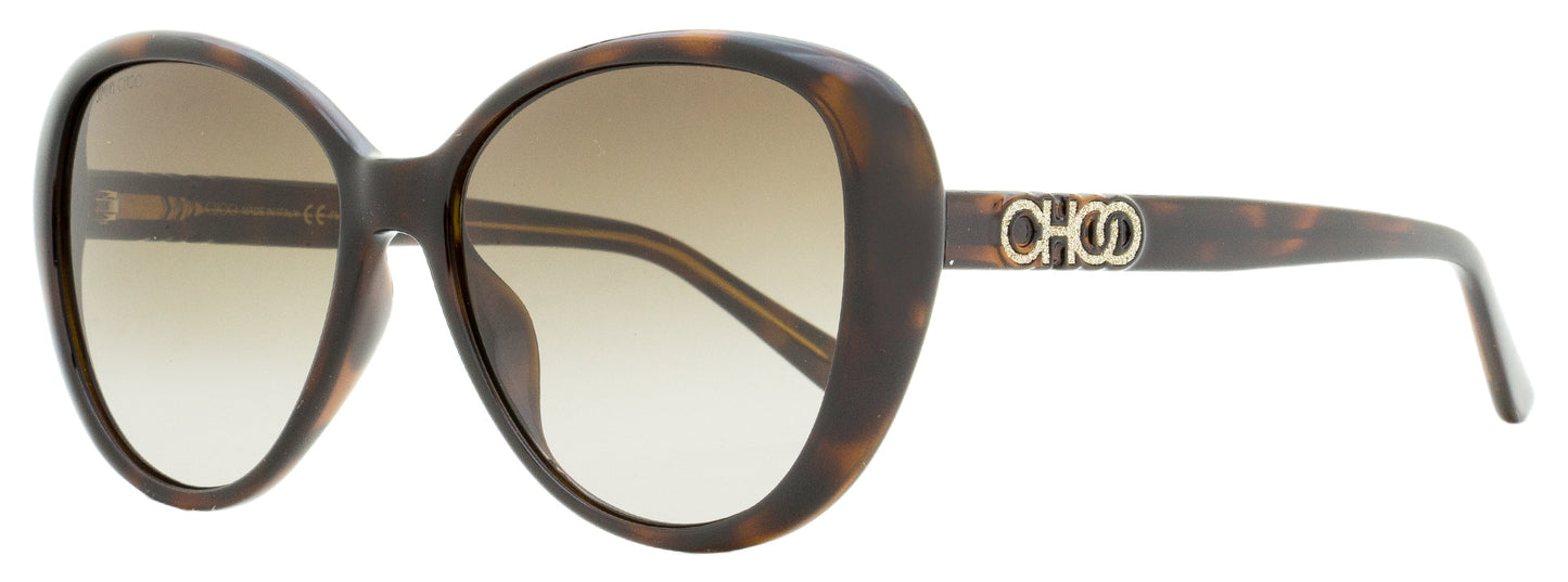 Jimmy Choo Oval Sunglasses Amira/G/S 086HA Havana 57mm