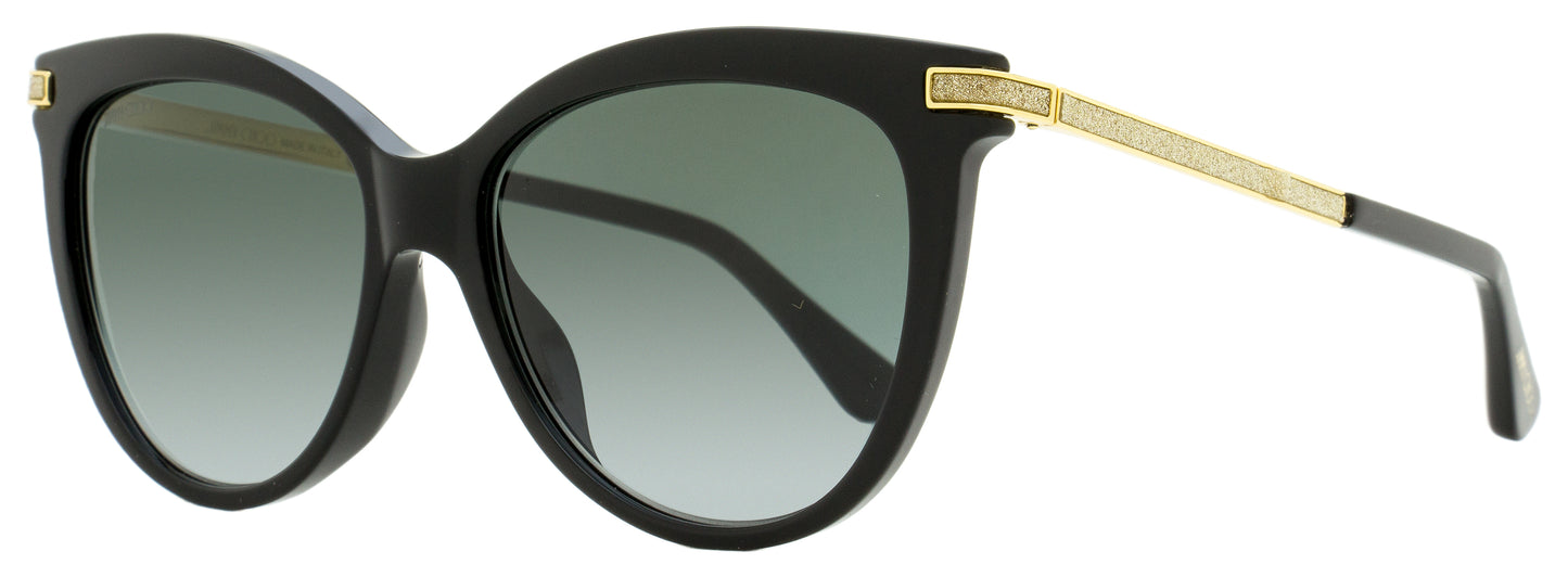 Jimmy Choo Oval Sunglasses Axelle /G 8079O Black/Gold 56mm