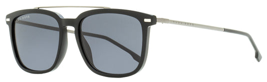 Boss Rectangular Sunglasses B0930S 807IR Black/Gunmetal 55mm