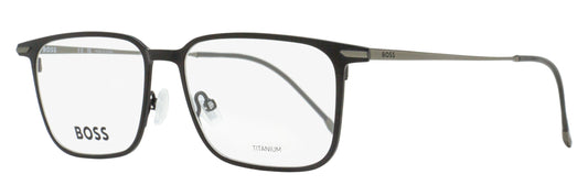 Boss Titanium Rectangular Eyeglasses B1253 003 Matte Black 54mm