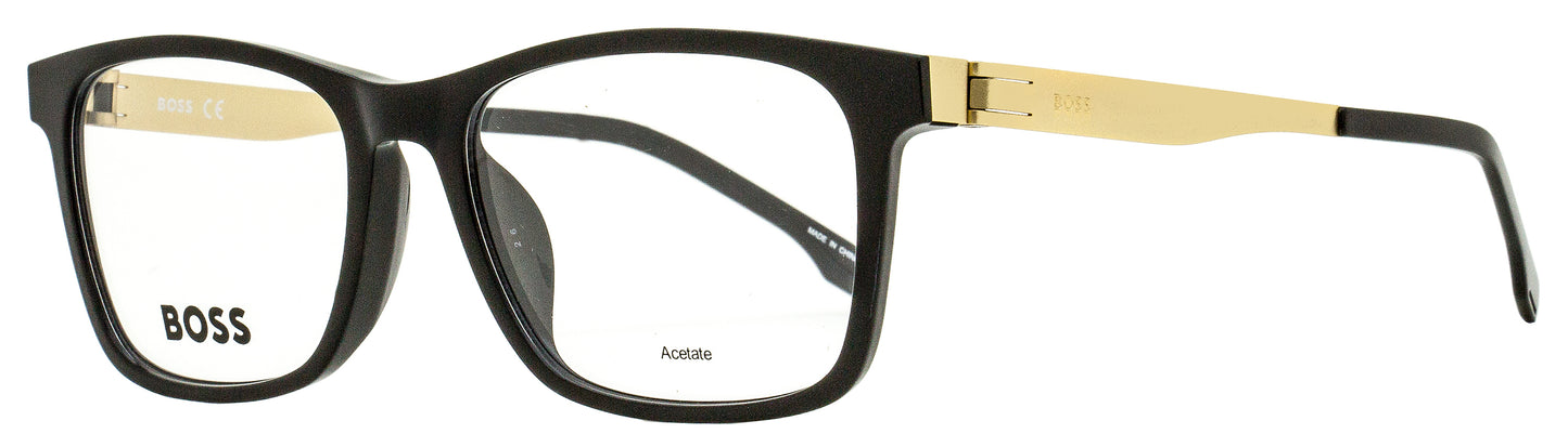 Boss Rectangular Eyeglasses B1343F 2M2 Black/Matte Gold 54mm