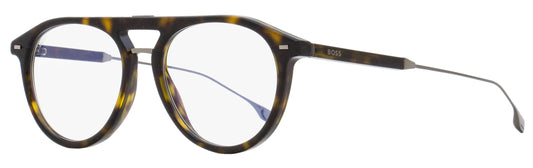 Boss Blue Block Eyeglasses B1358 086 Havana/Gunmetal 53mm