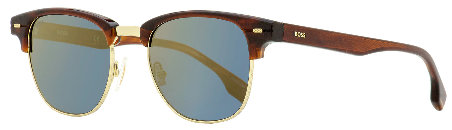 Boss Browline Sunglasses B1381S T5UK1 Gold/Brown Horn 50mm