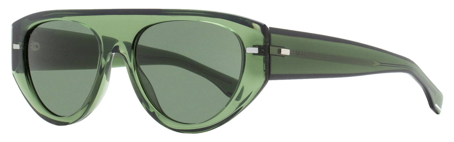 Boss Flat Top Sunglasses 1443S 1EDQT Transparent Green 56mm