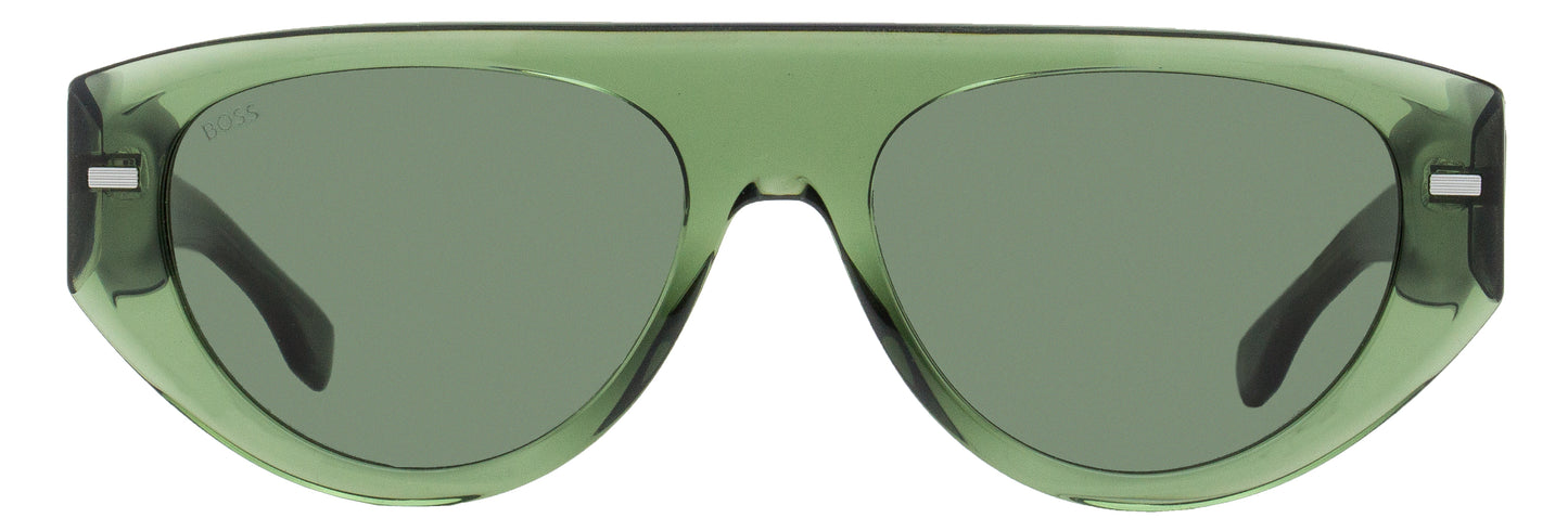 Boss Flat Top Sunglasses 1443S 1EDQT Transparent Green 56mm