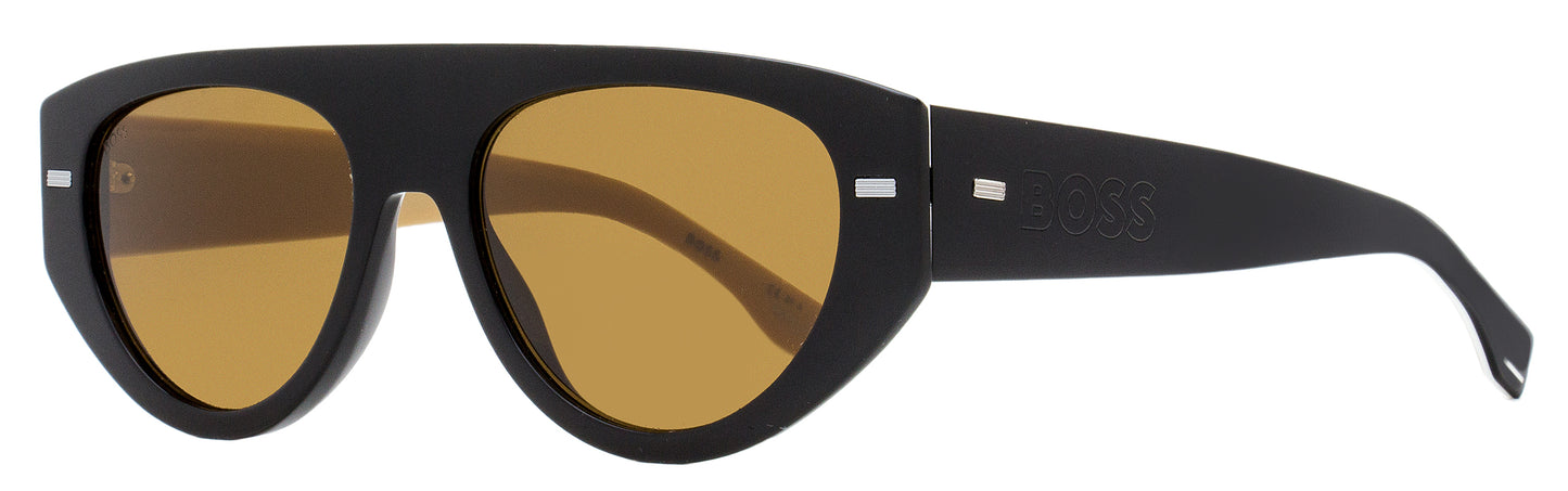 Boss Flat Top Sunglasses 1443S SDK70 Black/Tan 56mm