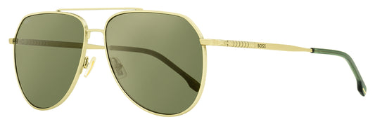 Boss Pilot Sunglasses B1447S J5GWM Gold/Green 61mm