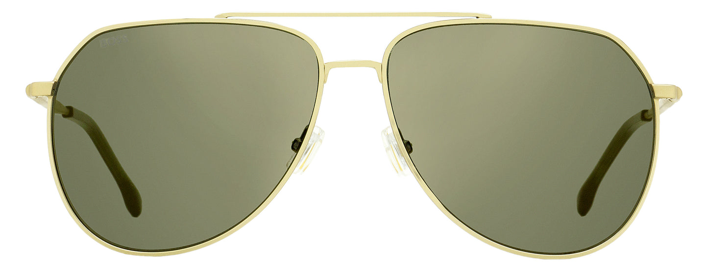 Boss Pilot Sunglasses B1447S J5GWM Gold/Green 61mm