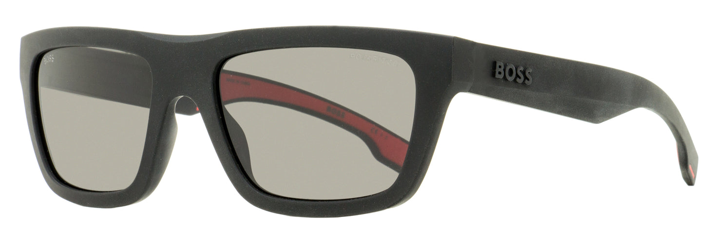 Boss World Cup Sunglasses B1450S 003M9 Matte Black/Red 57mm