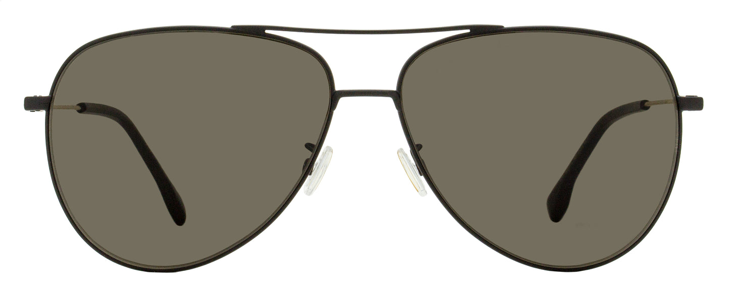 Boss Large Pilot Sunglasses B1558/O/F/S I46IR Black/Gold 63mm