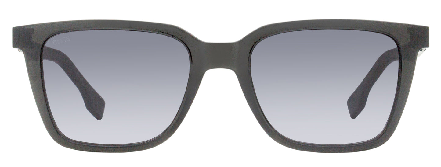 Boss Rectangular Sunglasses B1574S KB79O Transparent Gray 53mm