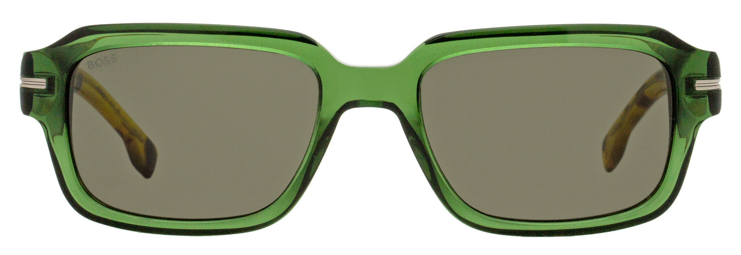 Boss Rectangular Sunglasses 1596/S XGW2K Green/Havana 53mm